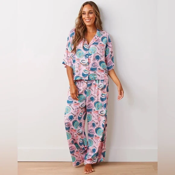 PRINTFRESH CAVIAR PAJAMA SET - Picture 2 of 4